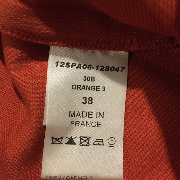 COPY - NWT Chloé Orange Cotton Flared Bottom Trou… - Picture 6 of 16
